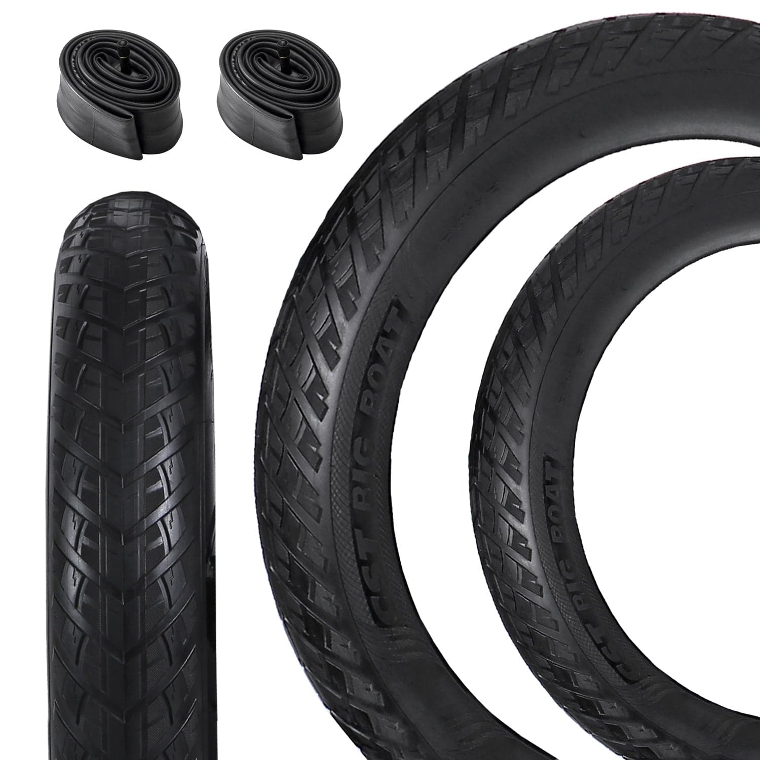 CST Big Boat Fat Tire (2PCS) - 20" x 4.0" & Valve Tube